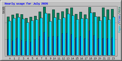 Hourly usage for July 2026