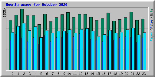 Hourly usage for October 2026